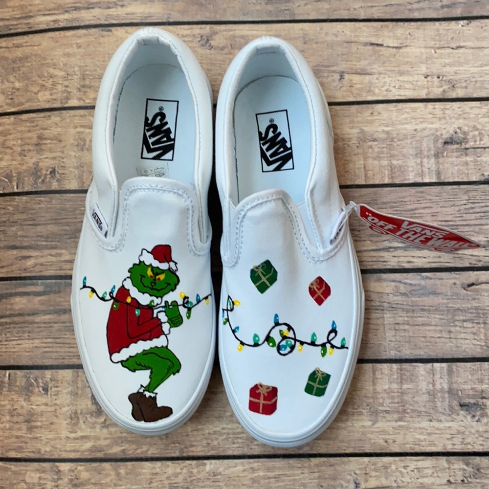 Christmas vans kids size 3